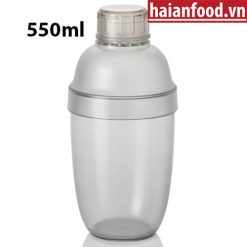 bình shaker nhựa 550 ml